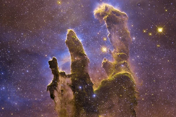 Végtelen Tér Csillagködökkel Csillagokkal Elemei Ezt Képet Által Nyújtott Nasa — Stock Fotó