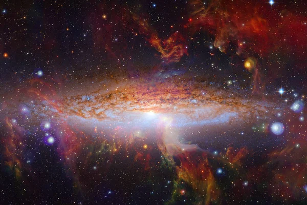 과깊은 우주에 은하들은 탐험의 아름다움을 줍니다 Nasa 요소들 — 스톡 사진