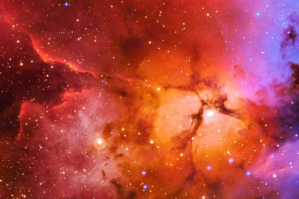 Espacio Infinito Con Nebulosas Estrellas Elementos Esta Imagen Proporcionados Por —  Fotos de Stock