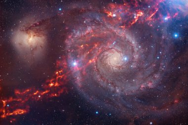 Starfield. Kozmos sanatı. Bu görüntünün elementleri NASA tarafından desteklenmektedir.