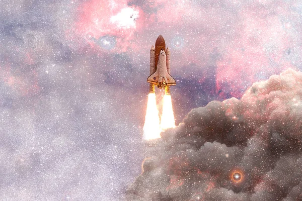 Transbordador Espacial Atlantis Arte Del Cosmos Elementos Esta Imagen Proporcionados — Foto de Stock