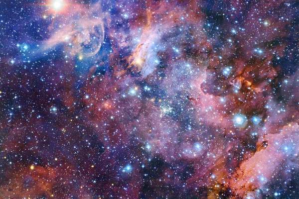Outer Space Art Starfield Awesome Nebulae Elements Image Furnished Nasa — Stock Photo, Image