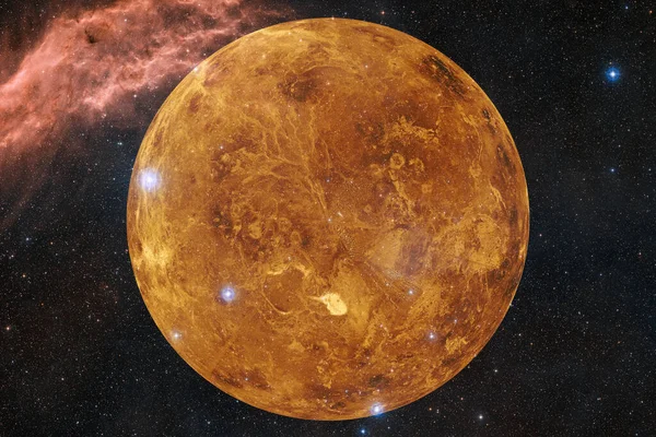 Planeta Vénus Sistema Solar Arte Cosmos Elementos Desta Imagem Fornecidos — Fotografia de Stock