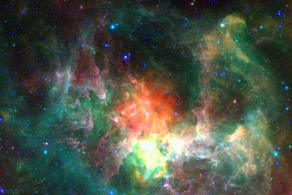 Cluster Stars Starfield Nebula Elements Image Furnished Nasa — Stock Photo, Image