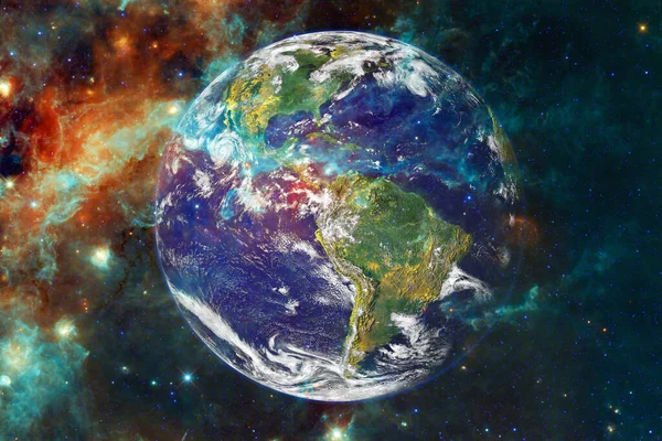 地球だ 太陽系だ 壁紙のための素晴らしいプリント Nasaによって提供されたこの画像の要素 — ストック写真