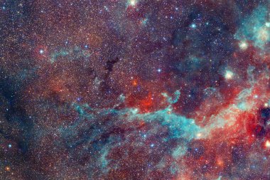 Derin uzayda bir yerde güzel bir galaksi. Kozmik duvar kağıdı. Bu görüntünün elementleri NASA tarafından desteklenmektedir