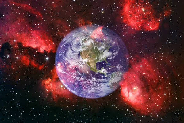 Planeta Ziemia Tapeta Science Fiction Elementy Tego Obrazu Dostarczone Przez — Zdjęcie stockowe