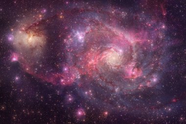 Nebula, uzayın derinliklerinde bir yıldız kümesi. Bilim kurgu sanatı. Bu görüntünün elementleri NASA tarafından desteklenmektedir.