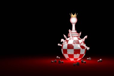Büyük değişiklikler. Yeni cetvel. Elit toplum (satranç metafor). 3D r