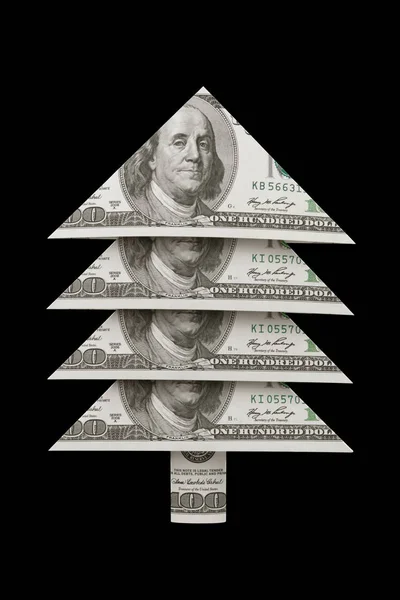 Prosperity and well-being...Christmas fur-tree dollar. — Stock Photo, Image