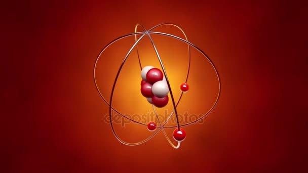 Atom 。3D动画 — 图库视频影像
