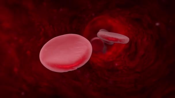 A mutar células sanguíneas. SIDA. Cancro do sangue (oncologia, leucemia, anemia, hemofilia). Animação 3D — Vídeo de Stock