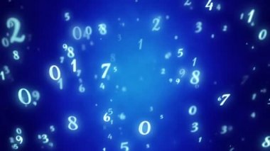 Numeroloji (sayılar hakkında gizli bilgi). Rakamlarla dolu gizli bir geçmişi var. Yumuşak odaklanma ve alan derinliği. 3D animasyon. Başlık, başlık ya da metin için giriş şablonu. Quick Time, H264, 16-bit renk, en yüksek kalite. Rengin pürüzsüz derecelendirmesi.