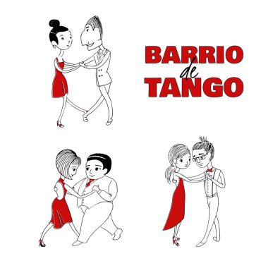 Arjantin tangosu dans eden komik çiftler