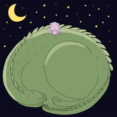 Uyuyan ejderhayı ve kurbağa