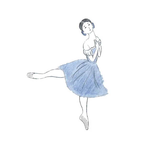 Ceruza balerina Giselle — Stock Vector