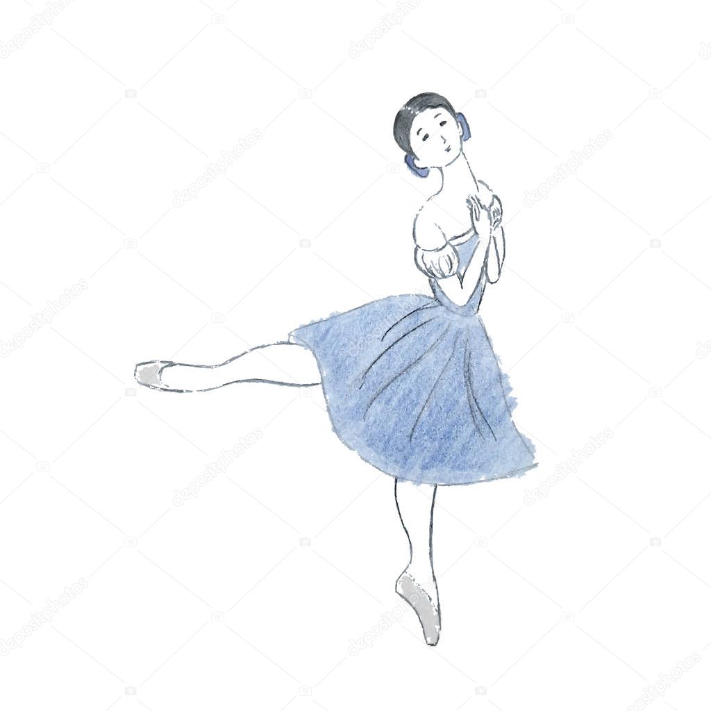 Pencil ballerina Giselle