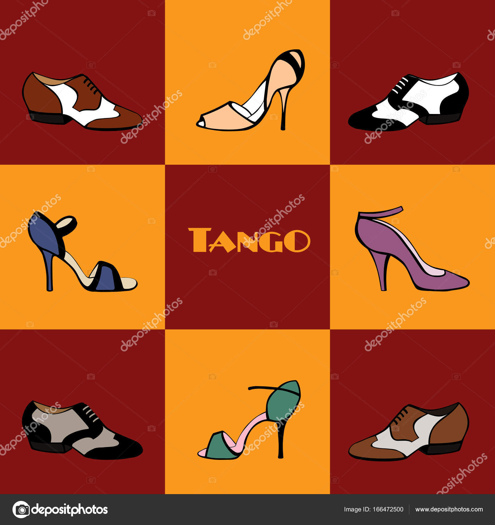 dancing shoes vector
