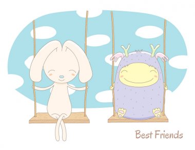 Sevimli çizgi film hayvanları