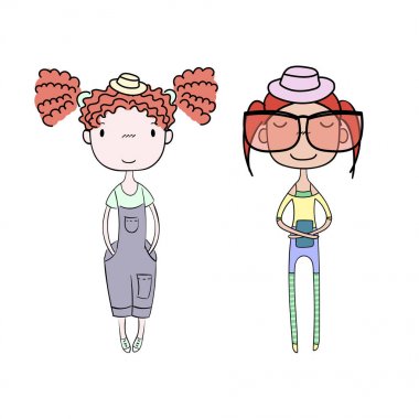 Çizgi film kızları.