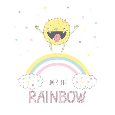 sevimli çizgi canavar