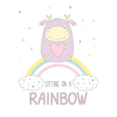 sevimli çizgi canavar