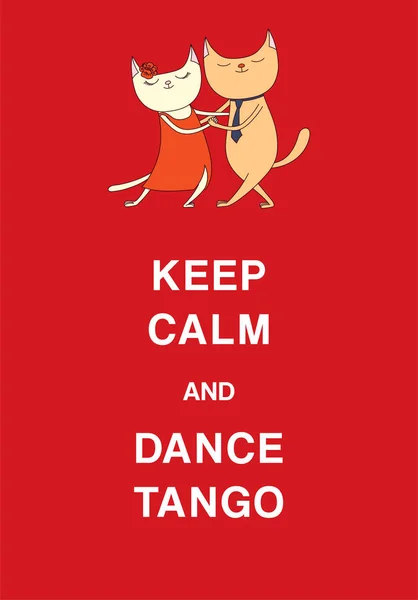 Cartel de tango argentino — Vector de stock