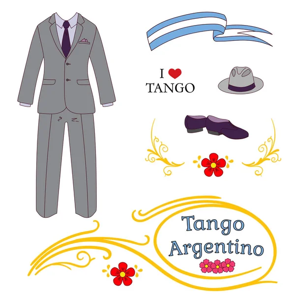 Manifesto argentino di tango — Vettoriale Stock