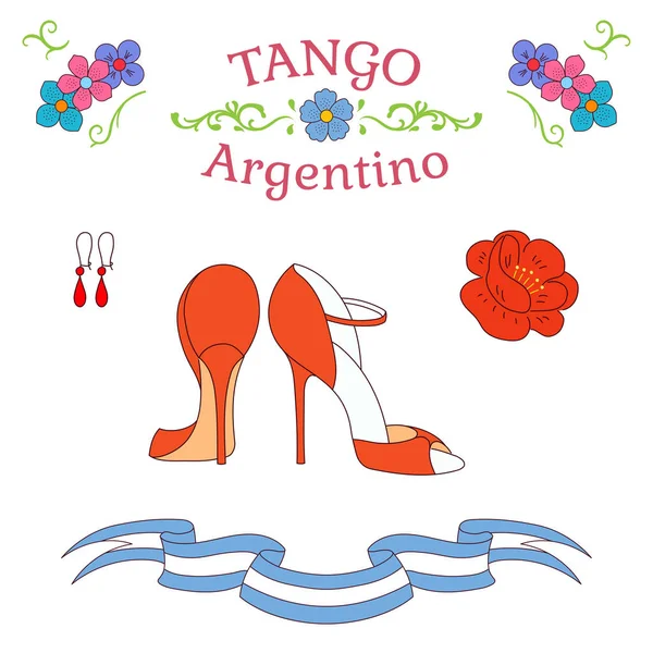 Manifesto argentino di tango — Vettoriale Stock