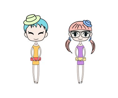 Çizgi film kızları.