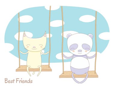 Sevimli çizgi film hayvanları