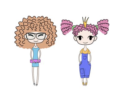 Çizgi film kızları.