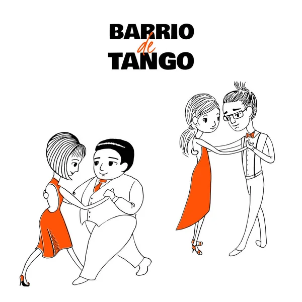 Argentijnse tango poster — Stockvector