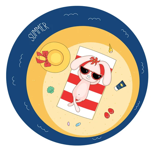 Sahilde sevimli hayvan