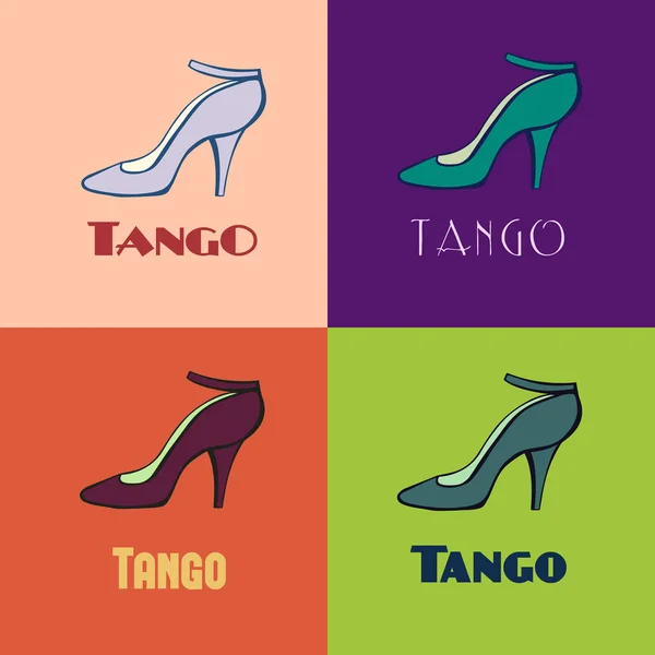 Scarpe da tango argentine poster — Vettoriale Stock