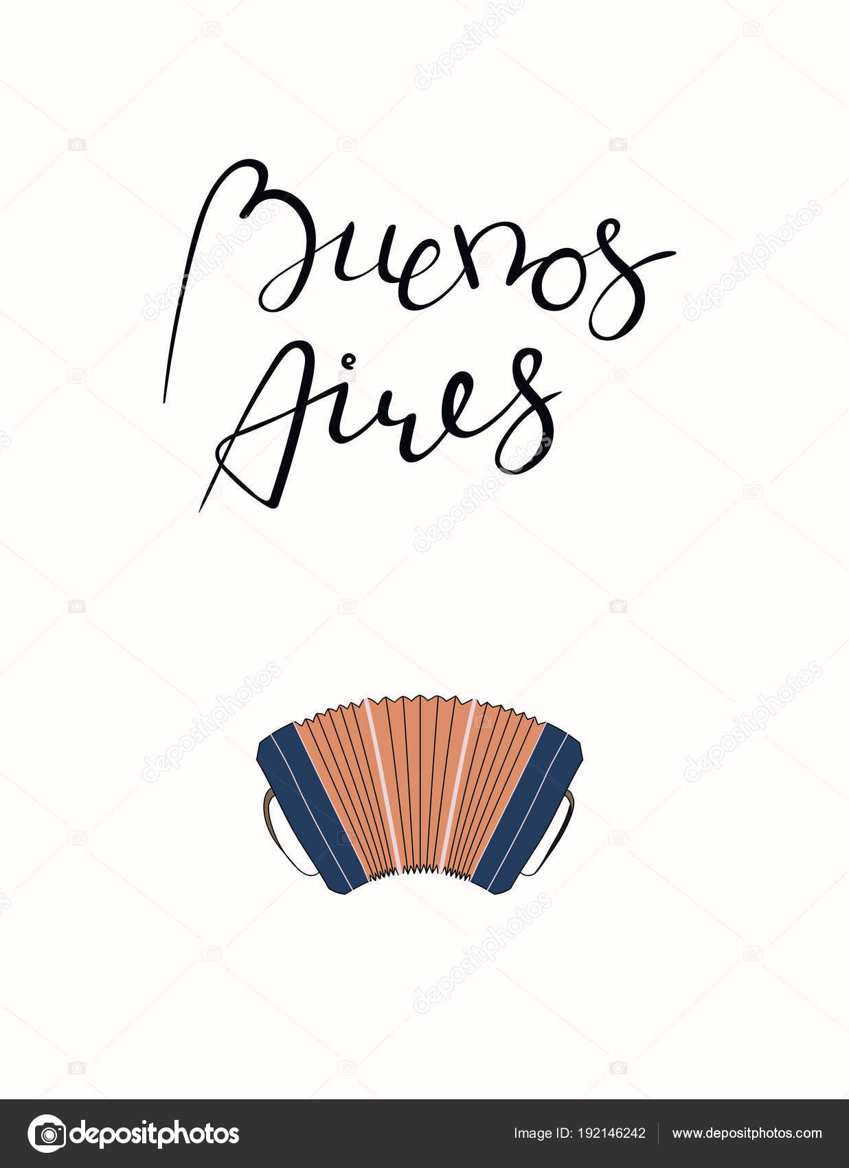 Carte Vœux Avec Citation Tango Écrite Main Buenos Aires