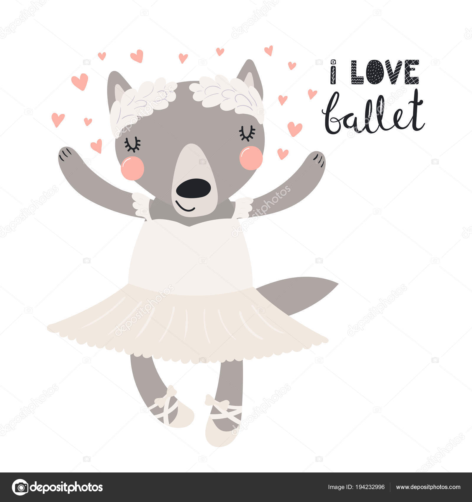 Hand Drawn Vector Illustration Cute Funny Wolf Ballerina Tutu Pointe Stock Vector Image by ©Maria_Skrigan #194232996 Hand Drawn Vector Illustration Cute Funny Wolf Ballerina Tutu Pointe Stock Vector Image by ©Maria_Skrigan #194232996