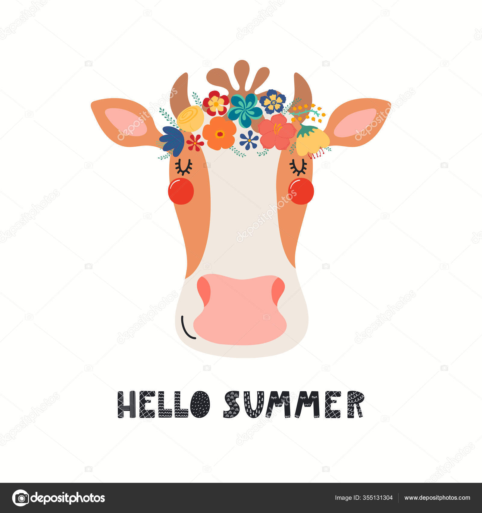 Free Free 87 Cow With Flower Crown Svg Free SVG PNG EPS DXF File