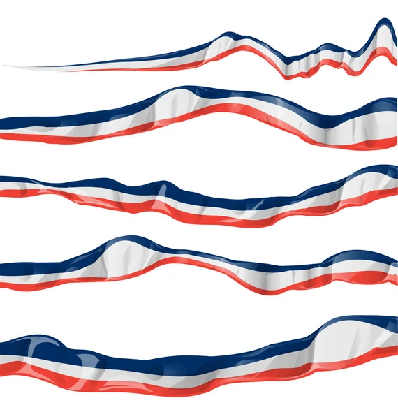 France Collection de drapeaux — Image vectorielle