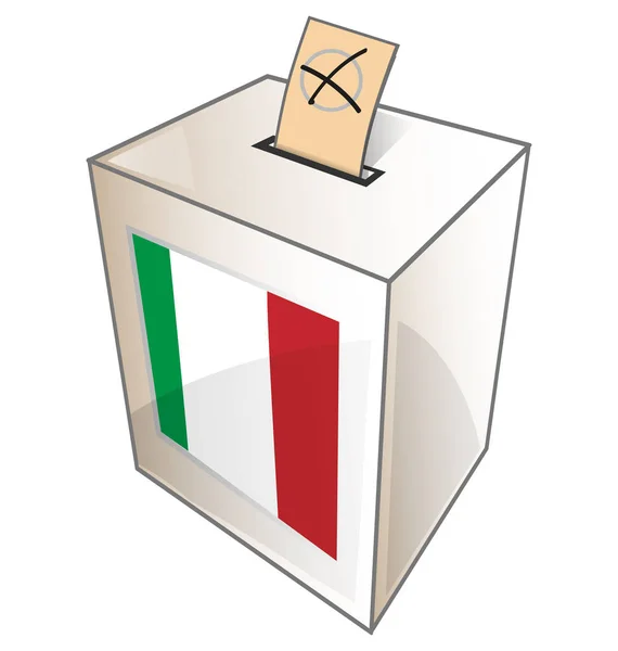 Символ итальянской урны на белом фоне — стоковый вектор