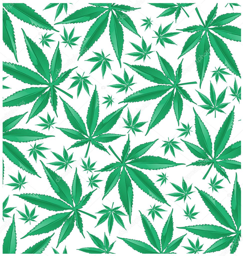 marijuana green pattern background