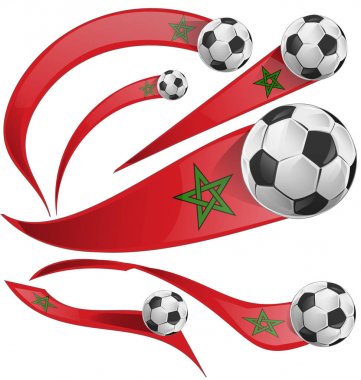 marocco bayrak futbol topuyla ayarla