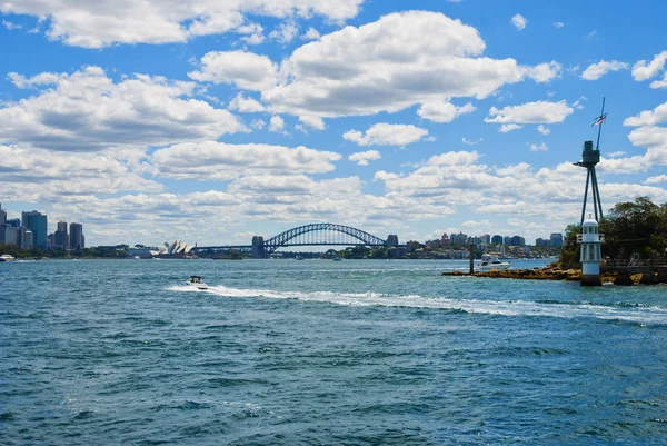 Skyline Sydney Bay Avec Opéra Harbour Bridge Australie — Photo