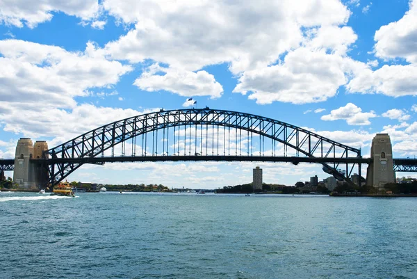 Skyline Avec Harbour Bridge Sydney Australie — Photo