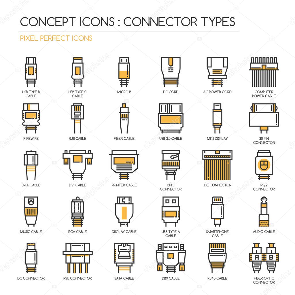Connector Types Icons