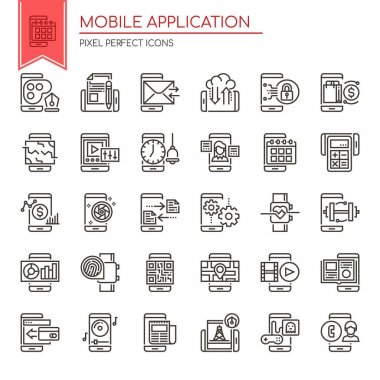 Mobil Uygulama, İnce Satır ve Piksel Mükemmel Simge