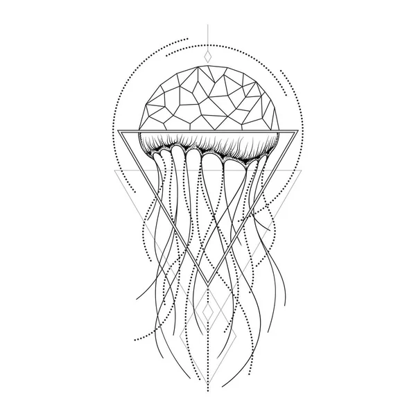 Projekt graficzny jellyfish wektor. — Wektor stockowy