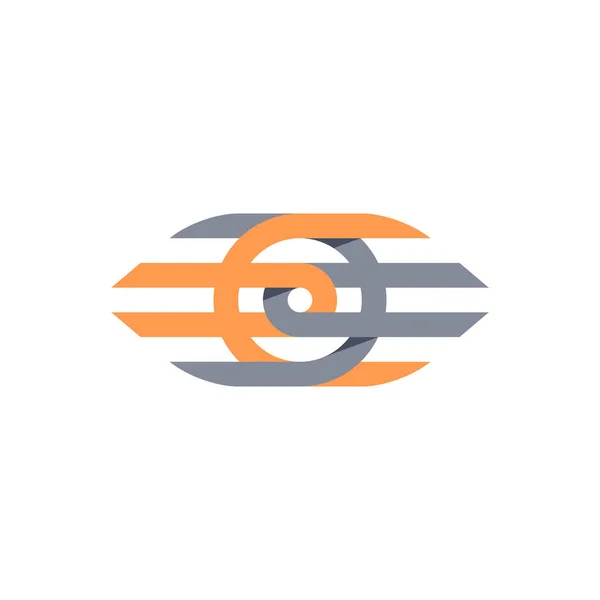 Logo plat moderne Eye — Image vectorielle