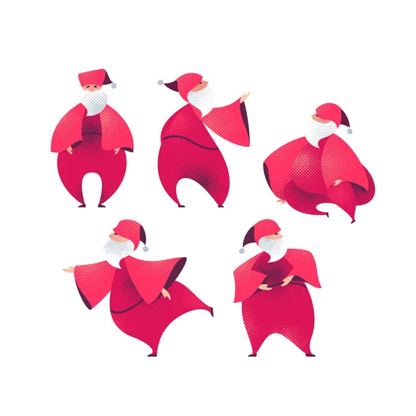 Babbo Natale personaggio illustrazioni cartone animato — Vettoriale Stock