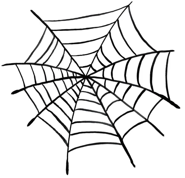 Tela de araña de Halloween — Foto de Stock